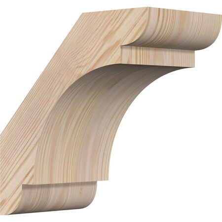 Ekena Millwork 5 1/2"W x 10"D x 10"H Olympic Smooth Knee Brace, Douglas Fir BRC06X10X10OLY00SDF